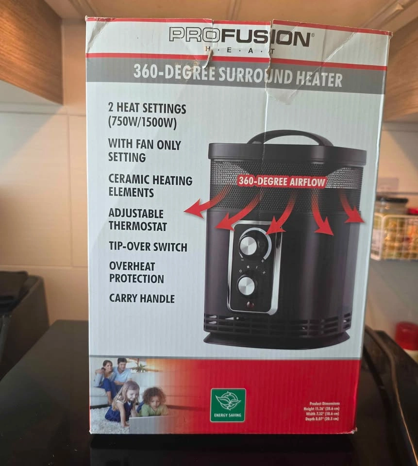 ProFusion Heat 360° Surround Ceramic Heater – 1500W - photo 2