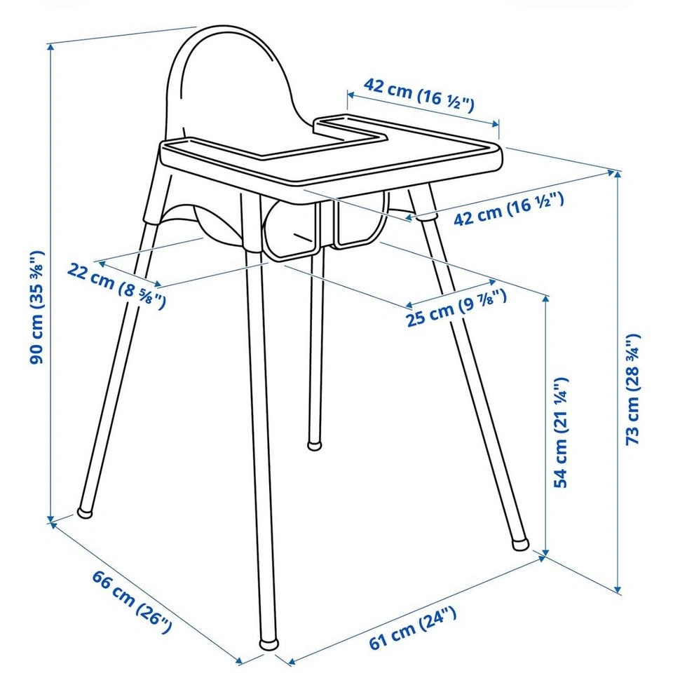 Baby Highchair with Tray - IKEA ANTILOP - photo 2