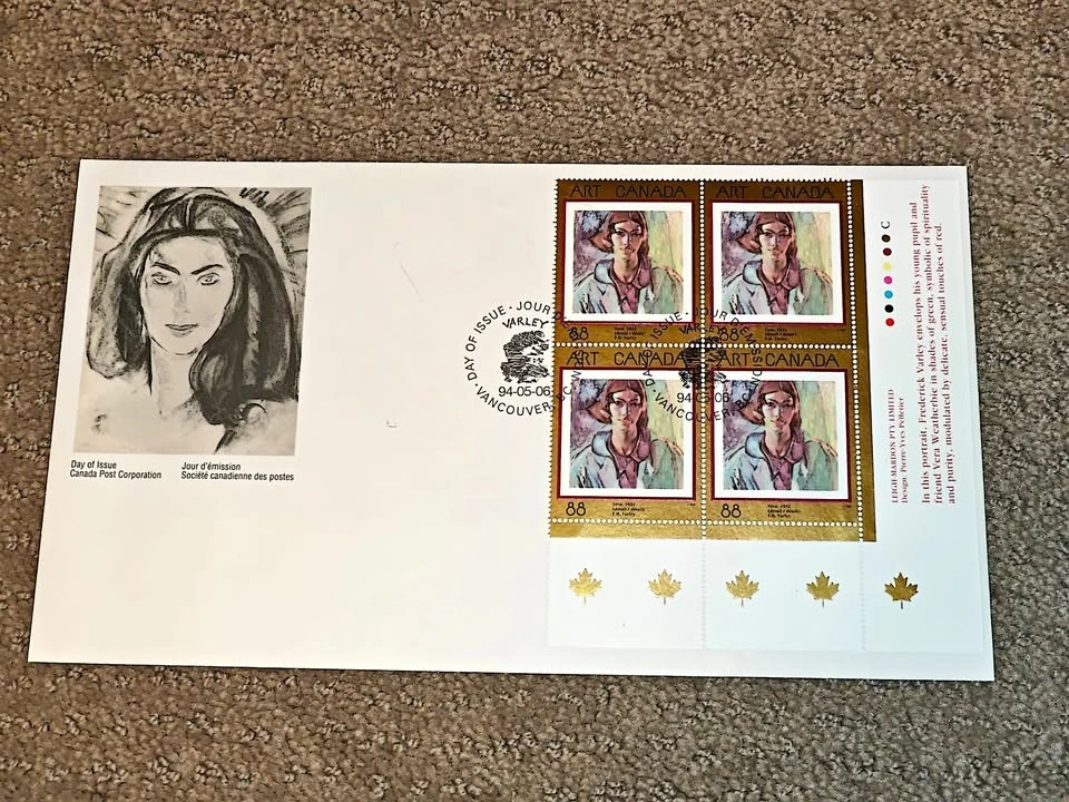 First Day Covers FDC - Frederick Varley "Vera" (Group of Seven)