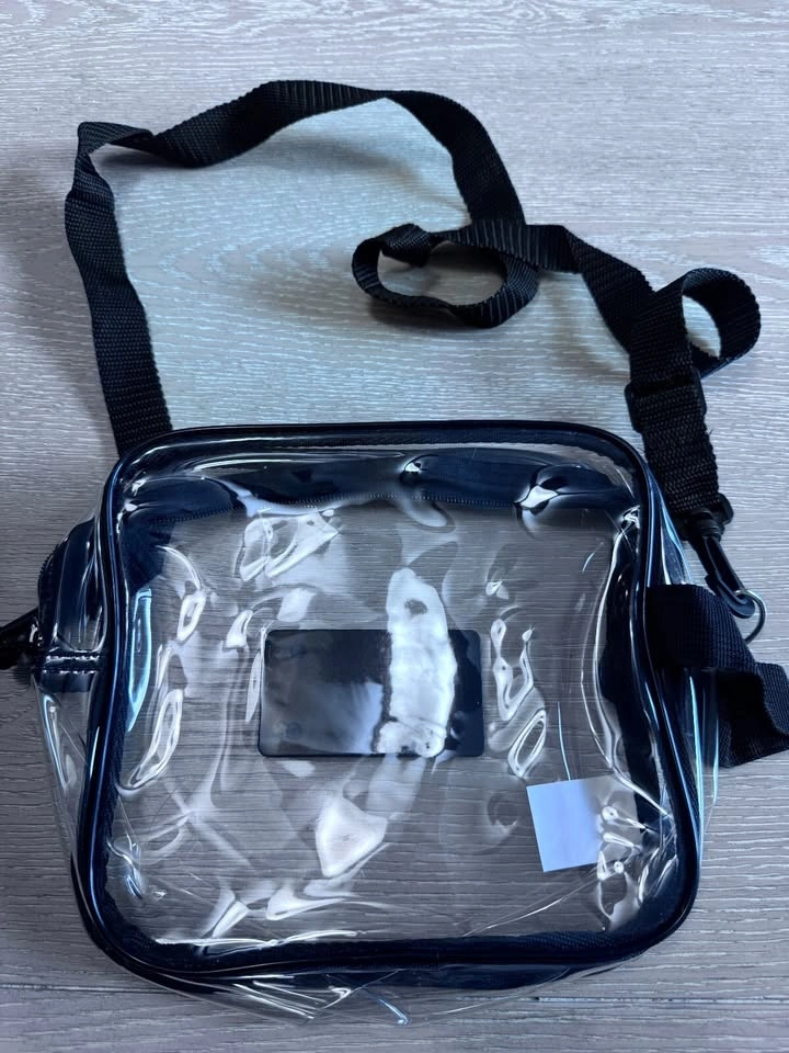 Clear black crossbody stadium bag with 76 Go Go Go patch - photo 2