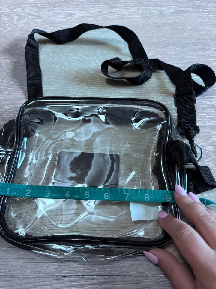 Clear black crossbody stadium bag with 76 Go Go Go patch - photo 3