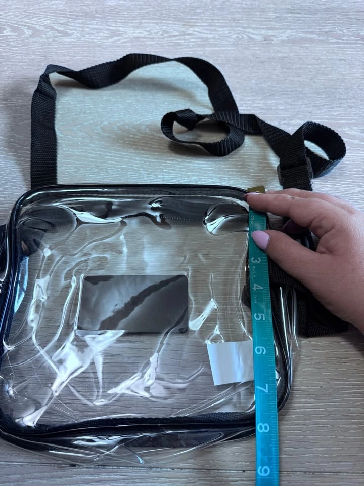 Clear black crossbody stadium bag with 76 Go Go Go patch - photo 5