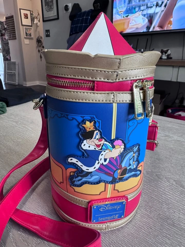 Loungefly Disney Brave Little Tailor Mickey Minnie Carousel Bag - photo 2
