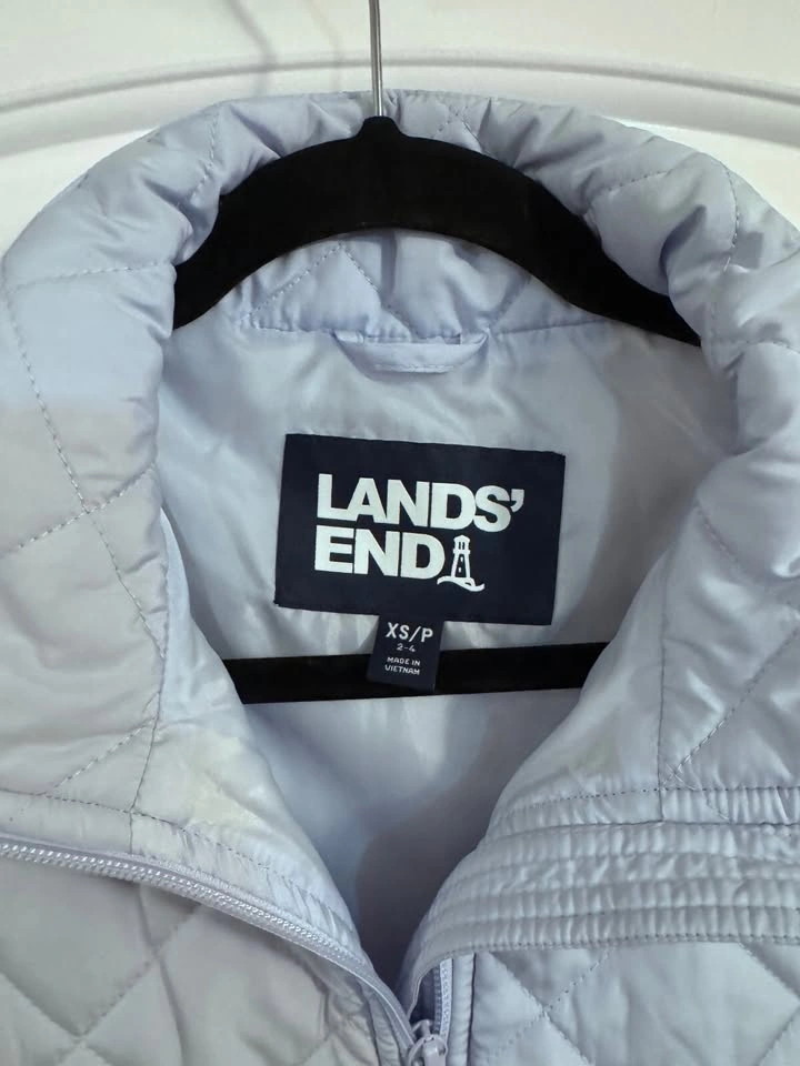 Lands End women's quilted puffer vest light blue - photo 2