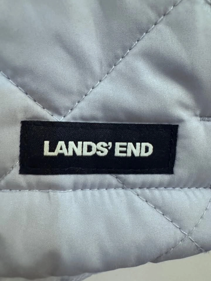 Lands End women's quilted puffer vest light blue - photo 5