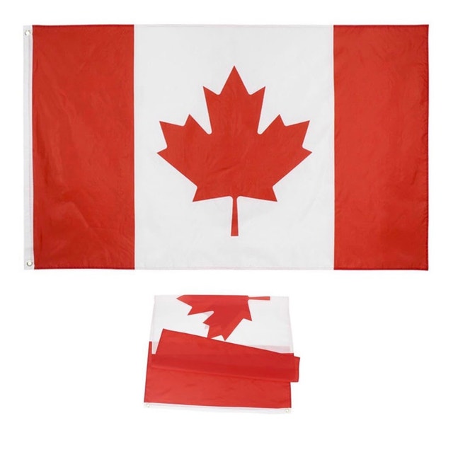 Canadian Flag with Indoor Outdoor Wall-Mount Flagpole - photo 5