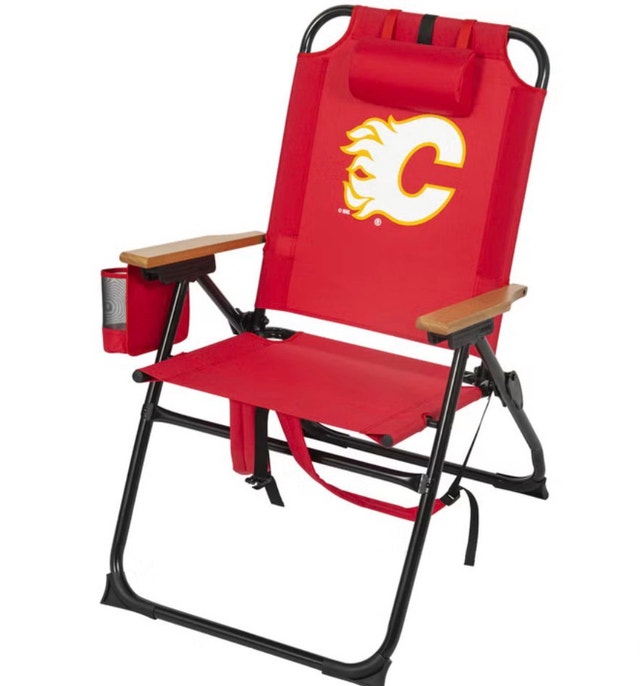 Brand New NHL Calgary Flames 4-Position Outdoor Backpack Chair
