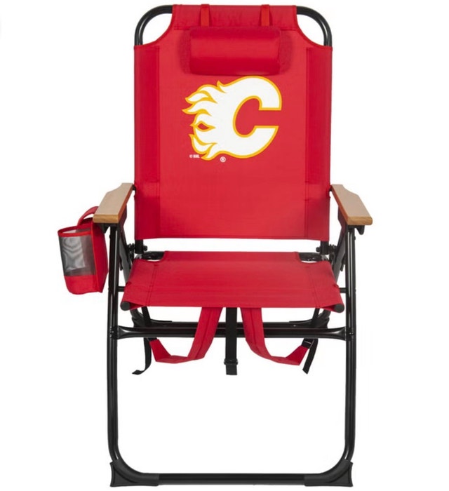 Brand New NHL Calgary Flames 4-Position Outdoor Backpack Chair - photo 2