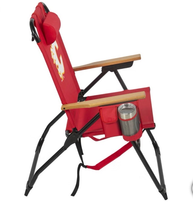 Brand New NHL Calgary Flames 4-Position Outdoor Backpack Chair - photo 3