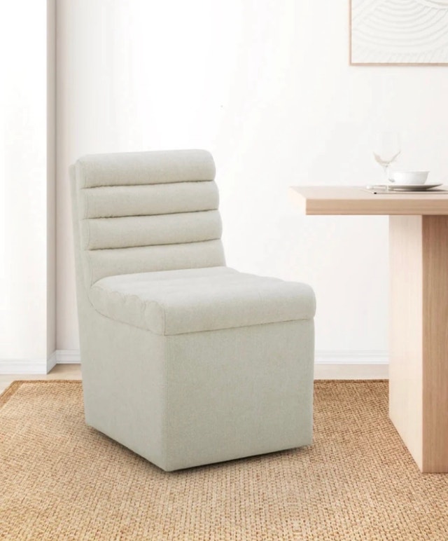 Brand New Aiden & Ivy Fabric Armless Dining Chair - Set of 6 - photo 3