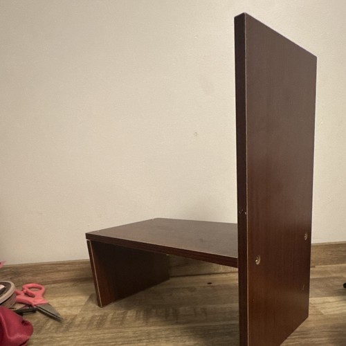Brown Dark Wood Tone Wood Composite Computer Desk - photo 3