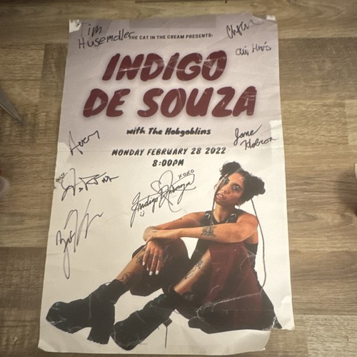 Indigo De Souza Signed RARE Concert Poster w/ The Hobgoblins