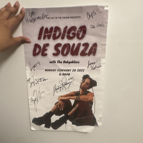 Indigo De Souza Signed RARE Concert Poster w/ The Hobgoblins - photo 3