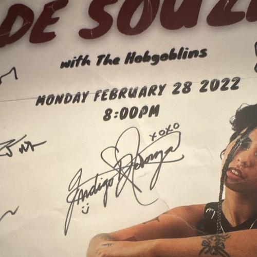 Indigo De Souza Signed RARE Concert Poster w/ The Hobgoblins - photo 5