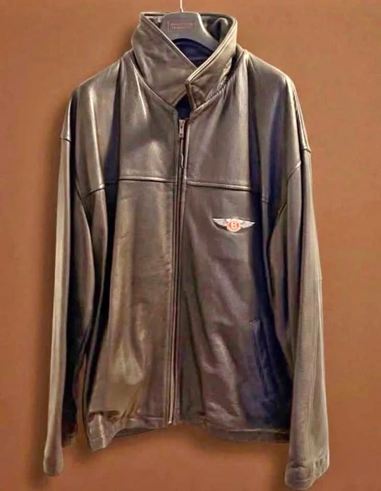 Vintage full-grain leather jacket BENTLEY motorcars men’s XL