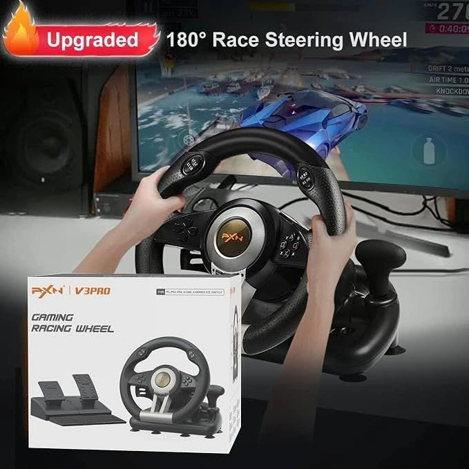 PXN V3PRO Gaming Racing Wheel – Vibration Steering Wheel - photo 5