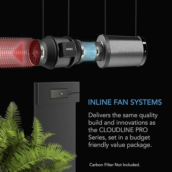 AC Infinity Cloudline Lite A6 Inline Grow Tent Fan - photo 2
