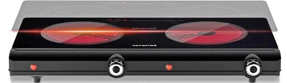 VAYEPRO HP202-T5G Double Hot Plate – Portable Dual Burner