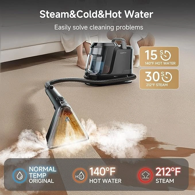 UWANT Y100 Steam Spot Cleaner – 18KPa Carpet & Upholstery Cleane - photo 2