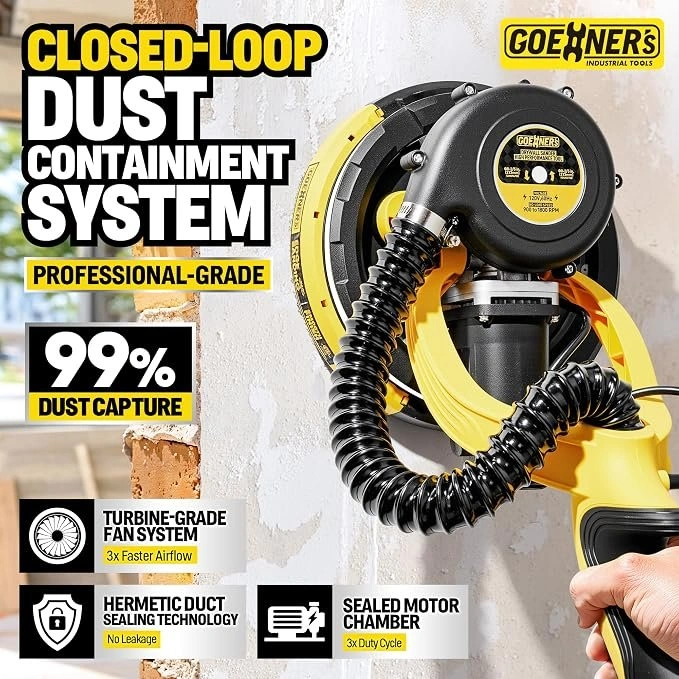 Goehner's Electric Drywall Sander with Vacuum & Variable Speed - photo 2