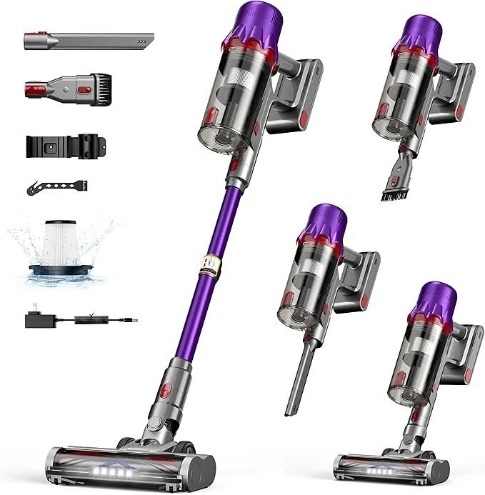 iXlion TV109S Cordless Stick Vacuum – 45KPa Suction, 55-Min