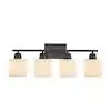 4-Light Matte Black Bathroom Vanity Light - photo 2