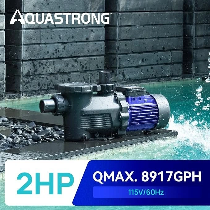 AQUASTRONG PSP200 2HP Pool Pump – 8917 GPH - photo 3