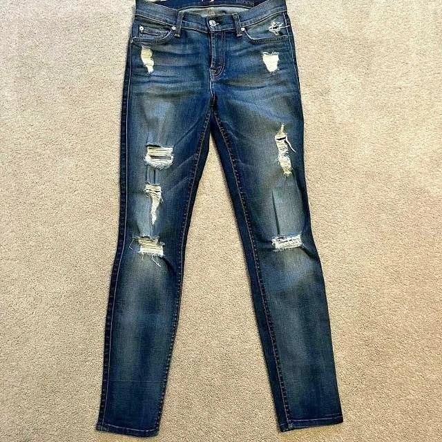 7 For All Mankind The Ankle Skinny - Size 25