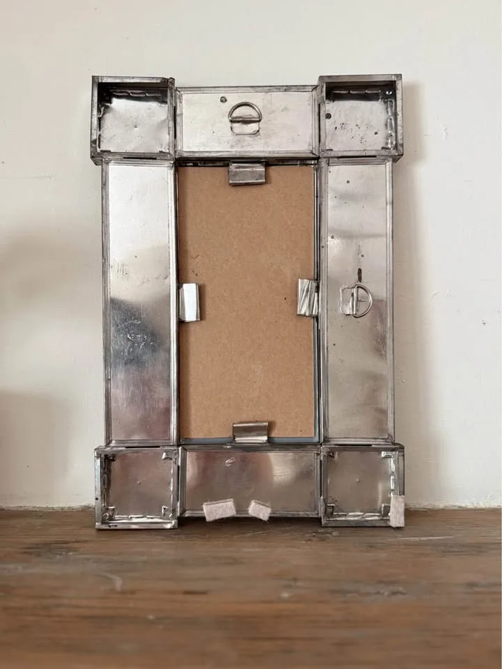 Mexican Talavera Tile & Punched Tin Accent Mirror image indicator(9)