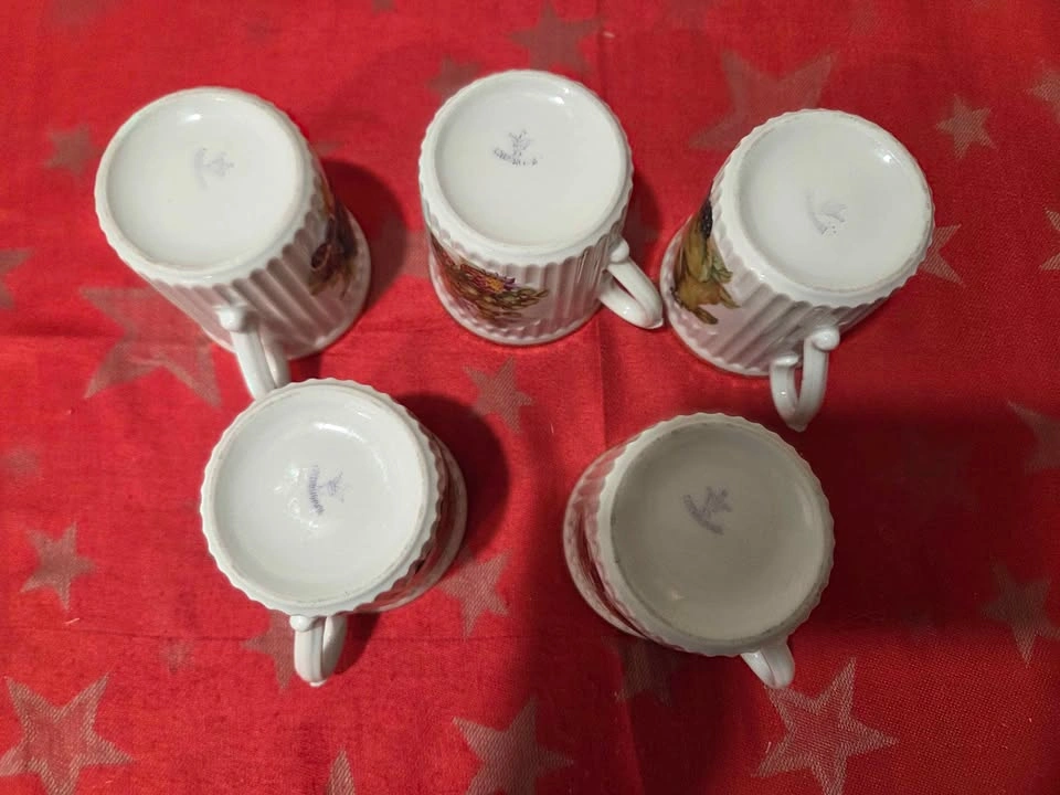 Set of 5 Vintage Czechoslovakia Mugs - photo 5