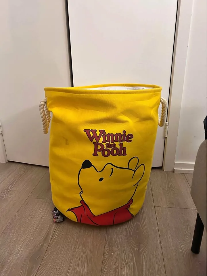 Winnie the Pooh Laundry Hamper - Yellow thumbnail