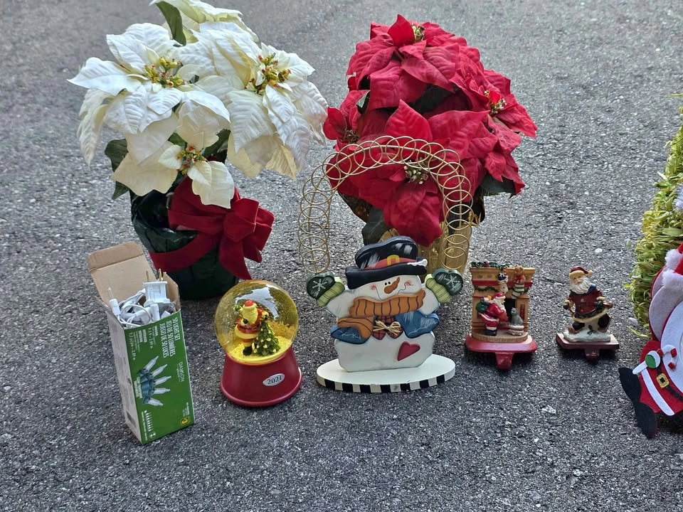 Assorted Christmas Decorations Lot