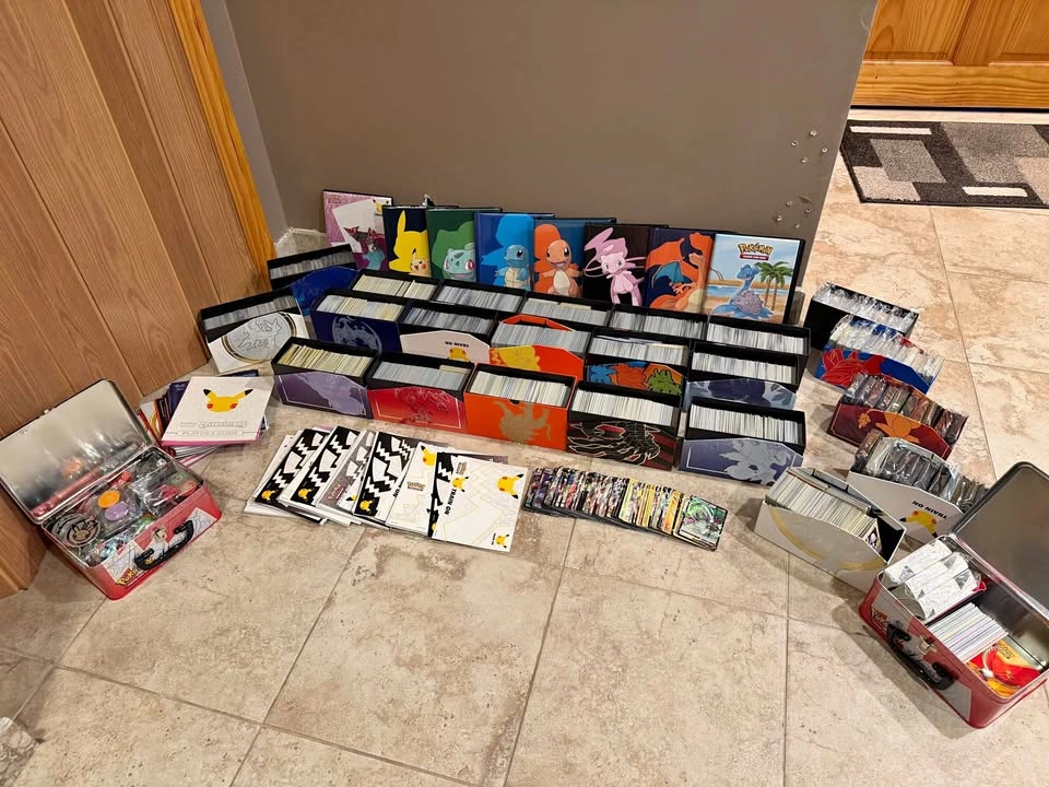 Pokémon TCG Card Bulk Collection Lot with Binders & ETBs