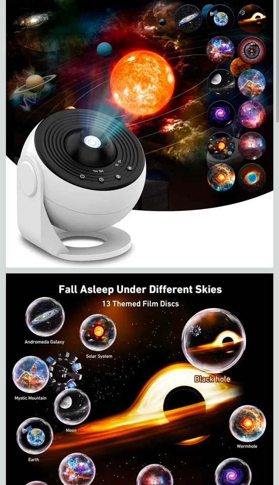 Nawchedo Galaxy Projector Pro, 13 in 1 Home Planetarium - photo 2