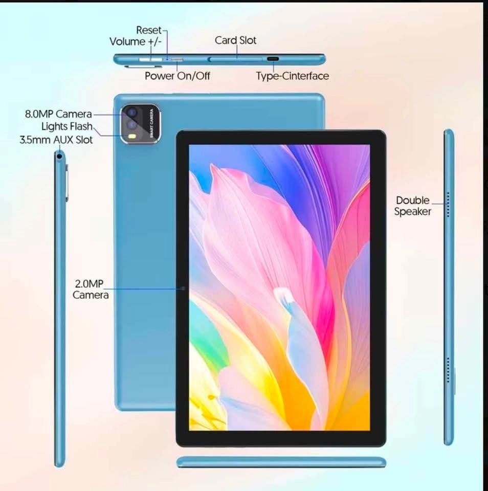 10.1" Android 15 Tablet 64GB 12GB RAM Quad-Core - photo 2