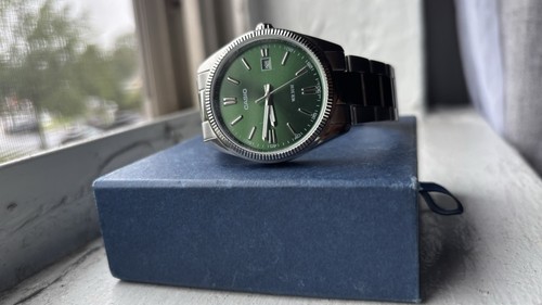 Casio MTP1302D-3AV Men's Green Dial Watch
