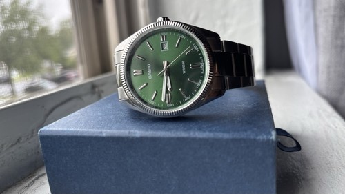 Casio MTP1302D-3AV Men's Green Dial Watch - photo 2