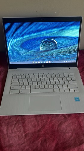 HP Chromebook 14in Silver Laptop Chrome OS Intel Processor - photo 2
