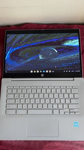 HP Chromebook 14in Silver Laptop Chrome OS Intel Processor - photo 3