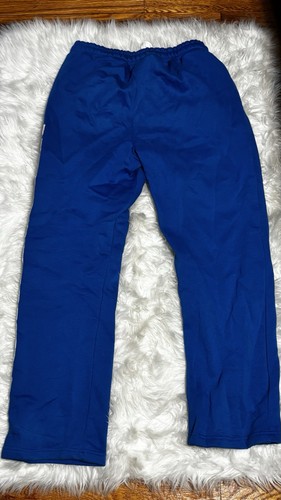 Men's Abercrombie Blue Fleece Sweatpants Logo Print Drawstring L - photo 3