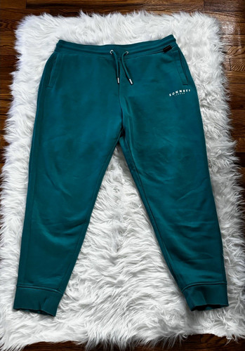 Men’s Sonneti teal Fleece Jogger Sweatpants XS Drawstring