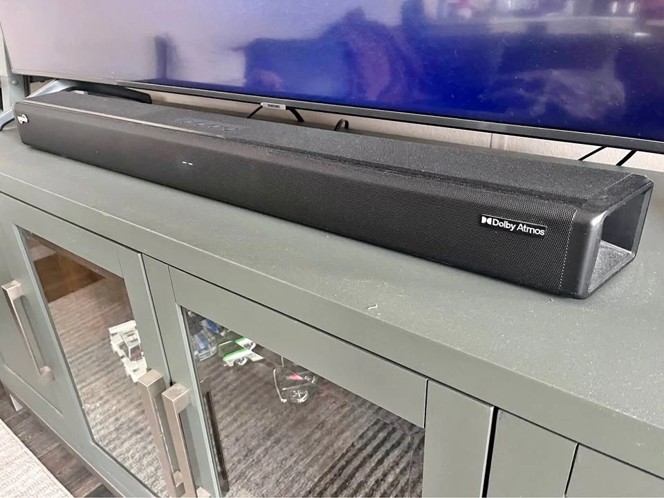 Soundstage AT212 Dolby Atmos Soundbar and subwoofer