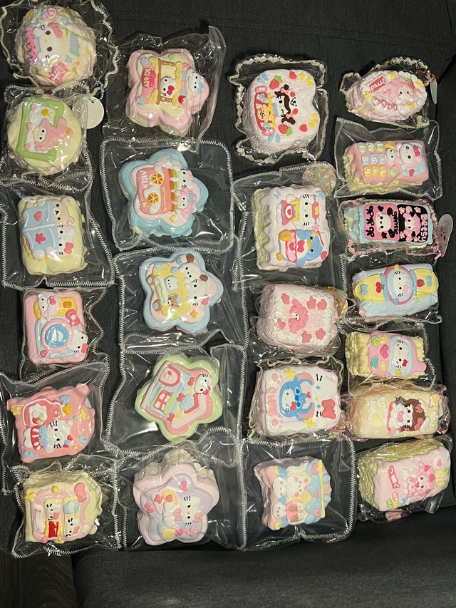 Handmade Sanrio Squeeze Toys / Squishies – $10-$30 Each