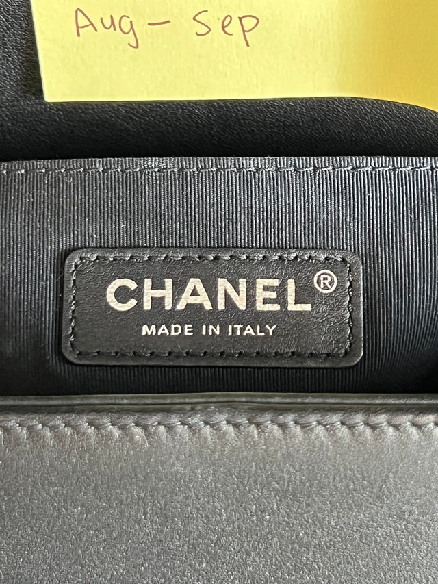 Authentic Chanel Boy Bag Black Pearl Chain Bag Limited Edit - photo 3