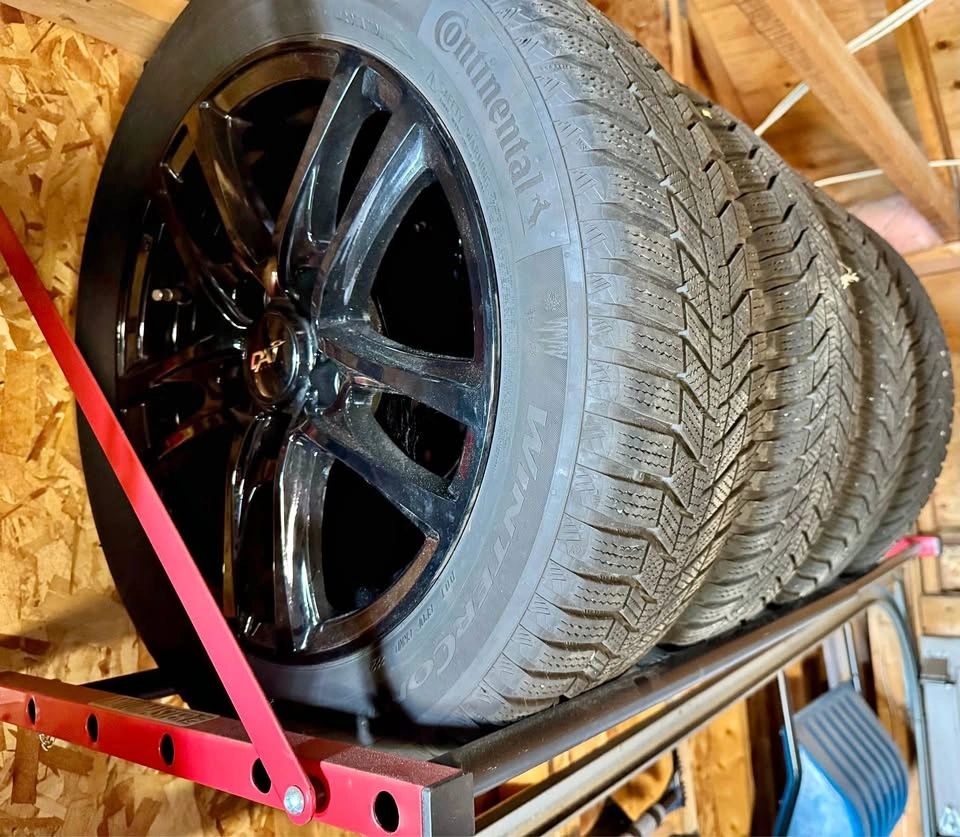 Used Winter Tires on Black Alloy Rims - 16” - 5x114.3