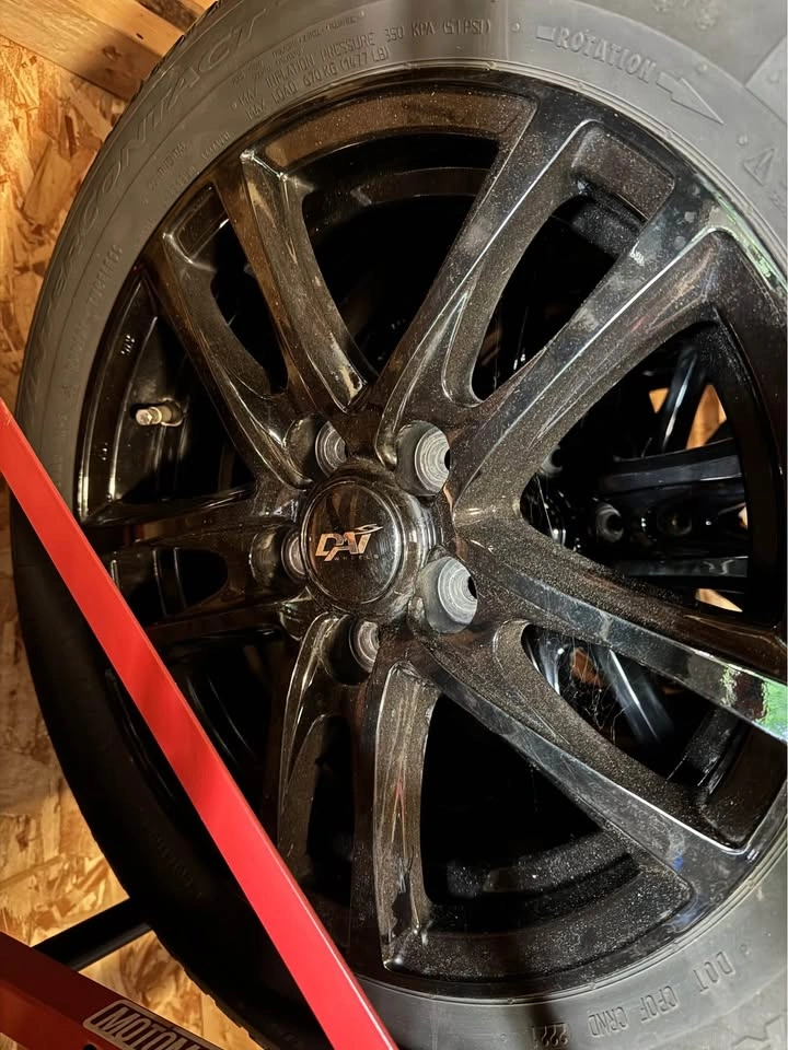 Used Winter Tires on Black Alloy Rims - 16” - 5x114.3 - photo 3