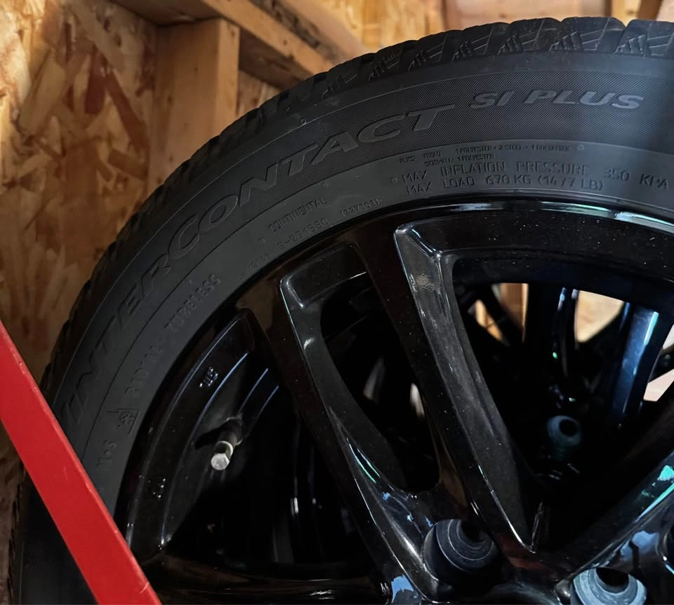 Used Winter Tires on Black Alloy Rims - 16” - 5x114.3 - photo 4