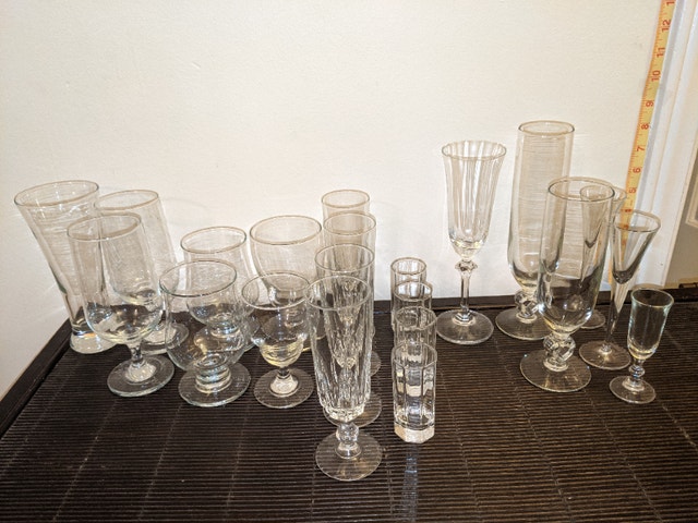 21 Piece Tall Glasses Lot (Take all for $30)