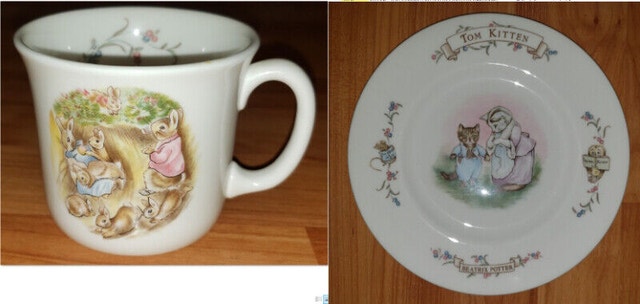 Royal Albert Flopsy Bunnies Beatrix Potter Mug and Plate