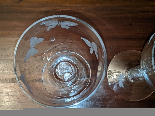 Butterfly and Dragon Fly Glass Candle Holder Set - photo 3
